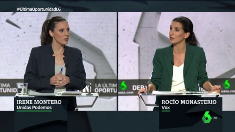 Irene Montero, a Roc&iacute;o Monasterio: "Reventar el minuto de silencio por una mujer asesinada es de ser un desalmado"