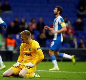 Los jugadores del Espanyol celebran un gol ante el Ludogorets Los jugadores del Espanyol celebran un gol ante el Ludogorets