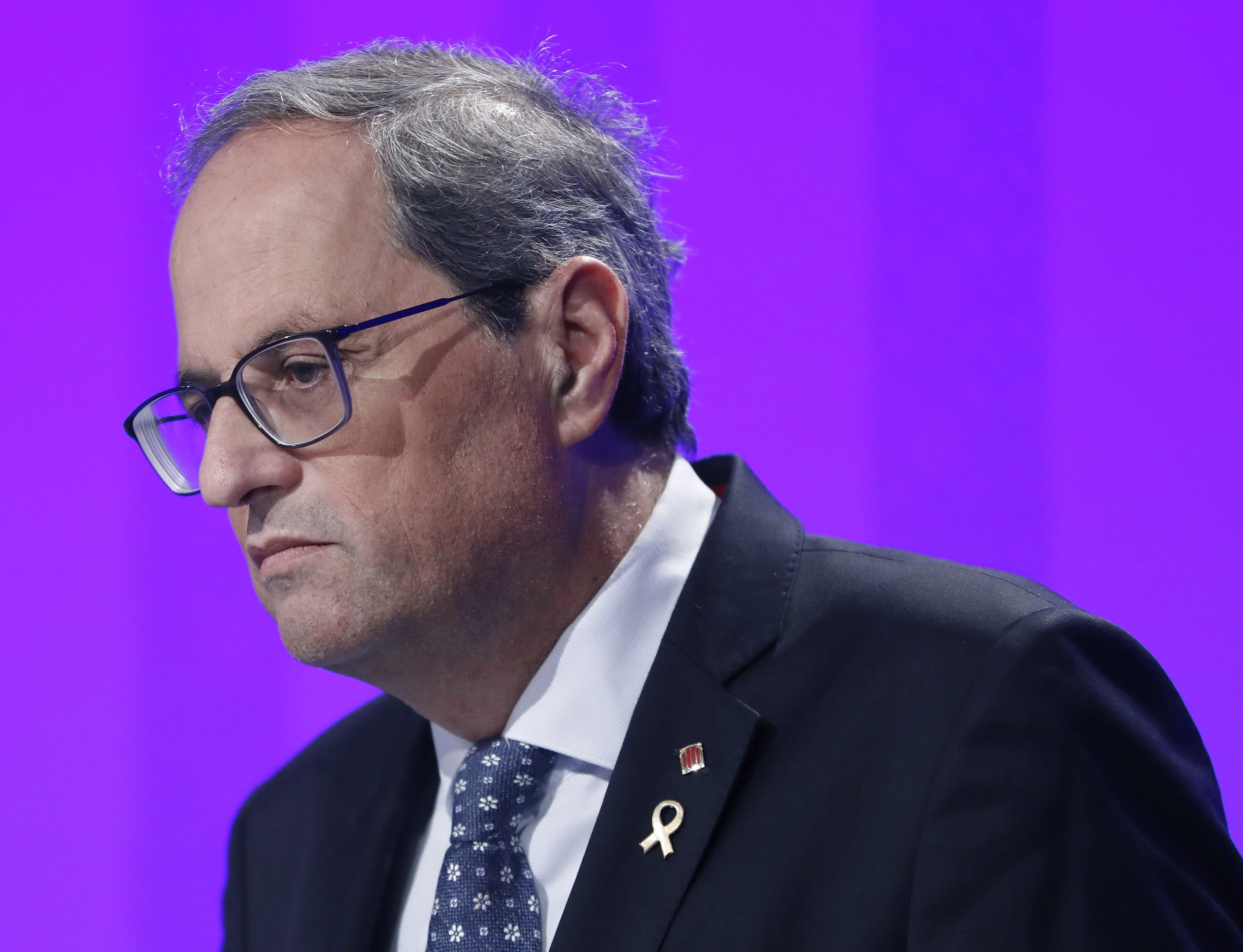 Torra avisa a Sánchez de que es hora de hablar y dejar la vía "autoritaria" Torra avisa a Sánchez de que es hora de hablar y dejar la vía "autoritaria"