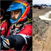 Fernando Alonso compitiendo en el rally Ula Neom