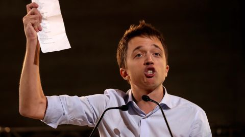 &Iacute;&ntilde;igo Errej&oacute;n, en el acto de campa&ntilde;a de M&aacute;s Pa&iacute;s