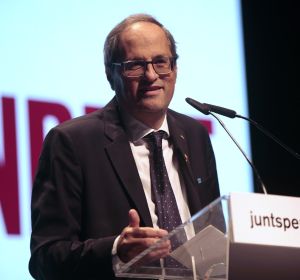 Quim Torra en un acto de campaña electoral de las elecciones generales 2019 Quim Torra en un acto de campaña electoral de las elecciones generales 2019