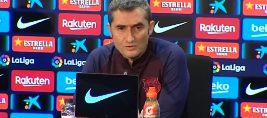 Valverde en sala de prensa Valverde en sala de prensa