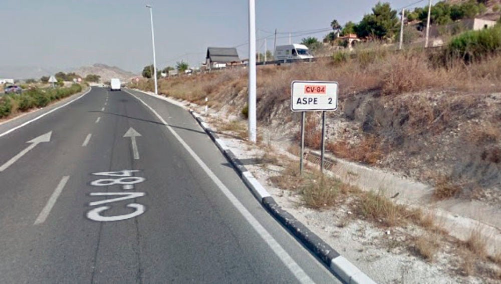 Carretera Elche-Aspe.