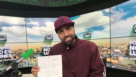 El garabato de Isabel Lobo a 'El Chojin' 