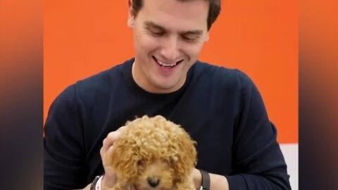 Albert Rivera y el perro Lucas