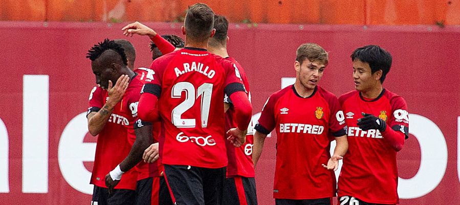 Los jugadores del Mallorca celebran un gol Los jugadores del Mallorca celebran un gol