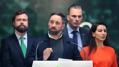 El líder de Vox, Santiago Abascal El líder de Vox, Santiago Abascal
