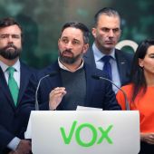 El líder de Vox, Santiago Abascal