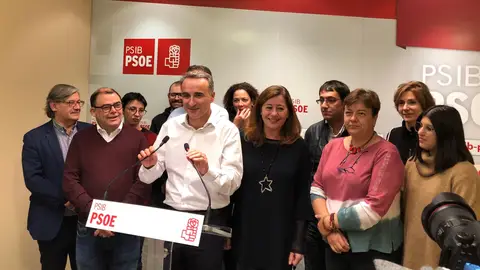 Representantes del PSIB tras los resultados del 10-N Representantes del PSIB tras los resultados del 10-N