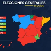 Así es el mapa electoral en las elecciones generales 2019 Así es el mapa electoral en las elecciones generales 2019