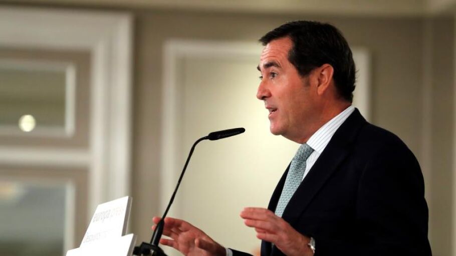 El presidente de la CEOE, Antonio Garamendi