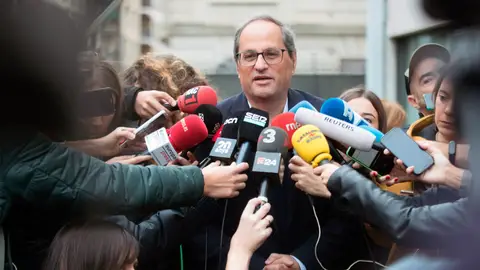 Quim Torra, tras ejercer su derecho al voto el pasado domingo 10N Quim Torra, tras ejercer su derecho al voto el pasado domingo