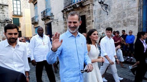 Los reyes de Espa&ntilde;a en su visita a Cuba