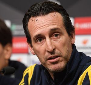 Unai Emery, en una conferencia de prensa con el Arsenal. Unai Emery, en una conferencia de prensa con el Arsenal.