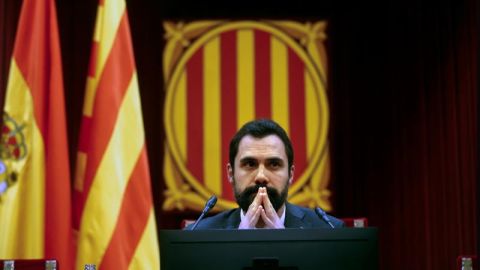 El presidente del Parlament catal&aacute;n, Roger Torrent (Archivo)