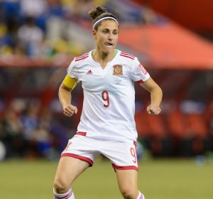 Vero Boquete durante un partido con la Selección Española Vero Boquete durante un partido con la Selección Española