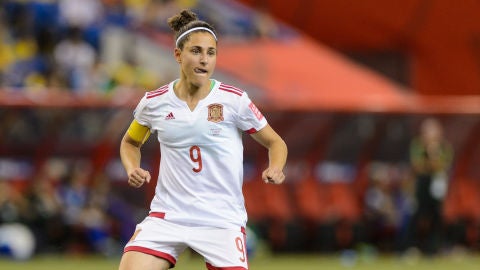 Vero Boquete durante un partido con la Selecci&oacute;n Espa&ntilde;ola