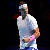 Nadal en su victoria ante Medvedev Nadal en su victoria ante Medvedev