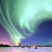 Aurora boreal en Alaska