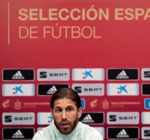 El capitán de la Selección Española, Sergio Ramos. El capitán de la Selección Española, Sergio Ramos.