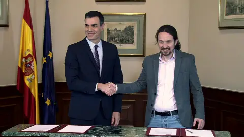 Pedro Sánchez y Pablo Iglesias Pedro Sánchez y Pablo Iglesias