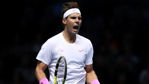 Rafa Nadal celebra el triunfo Rafa Nadal celebra el triunfo