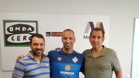 José Tirado, Antonio Vadillo y Paco Muñoz Fútbol sala