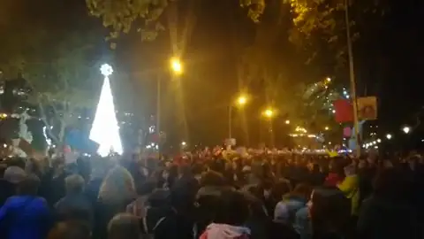 Centenares de personas se manifiestan en Madrid por la igualdad y para erradicar la violencia contra las mujeres Centenares de personas se manifiestan en Madrid por la igualdad y para erradicar la violencia contra las mujeres