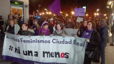 La manifestaci&oacute;n recorri&oacute; el centro de Ciudad Real