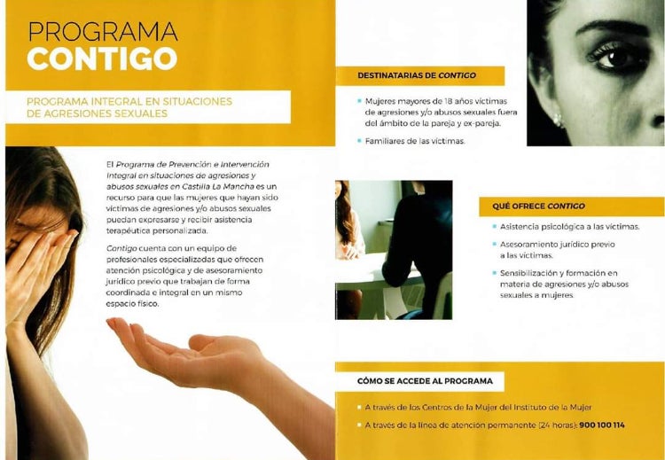 El Programa “Contigo” atiende a las mujeres víctimas de agresiones sexuales El Programa “Contigo” atiende a las mujeres víctimas de agresiones sexuales
