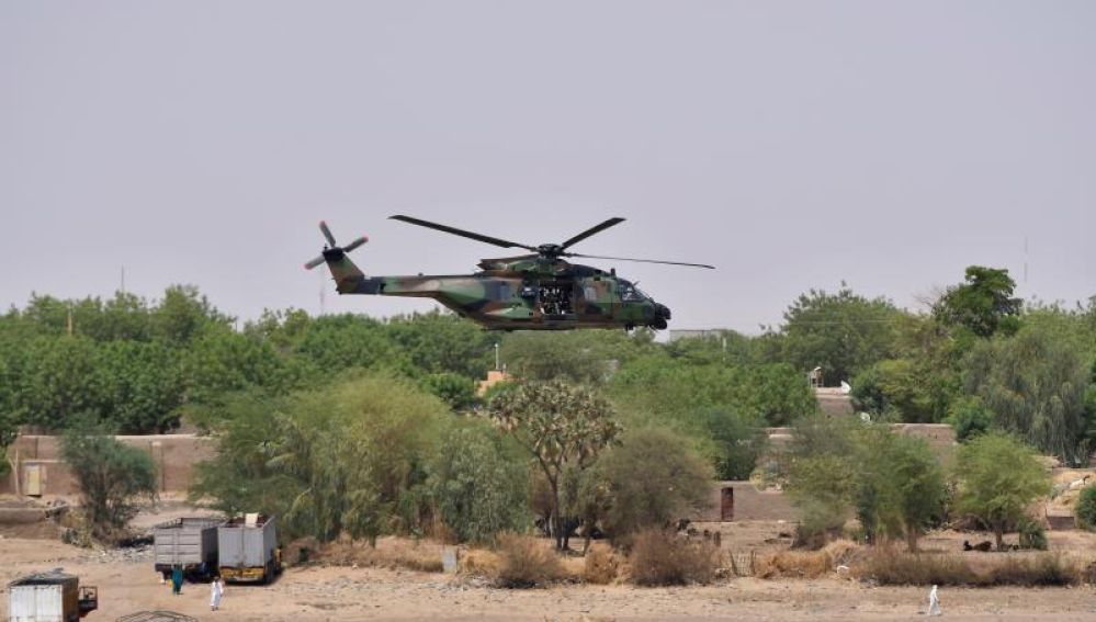 Un helicóptero francés en una maniobras en Malí