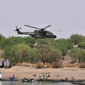 Un helicóptero francés en una maniobras en Malí