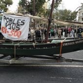 Protesta en València contra la remodelación de la CV500