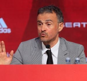 Luis Enrique, en su presentación con la selección española Luis Enrique, en su presentación con la selección española