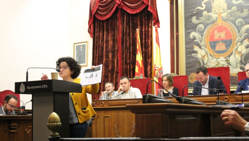 Debate sobre el estado del municipio en Elche en 2019.