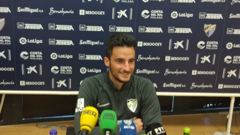 Juankar, jugador del M&aacute;laga CF