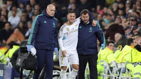 Hazard se retir&oacute; lesionado ante el PSG