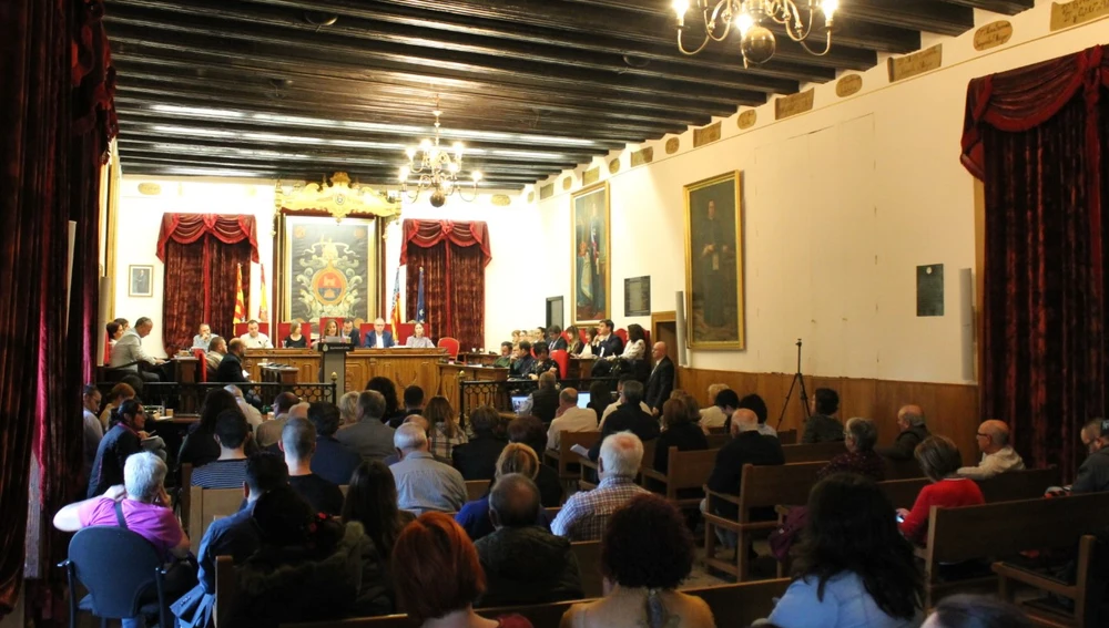 Debate sobre el estado del municipio en Elche en 2019.