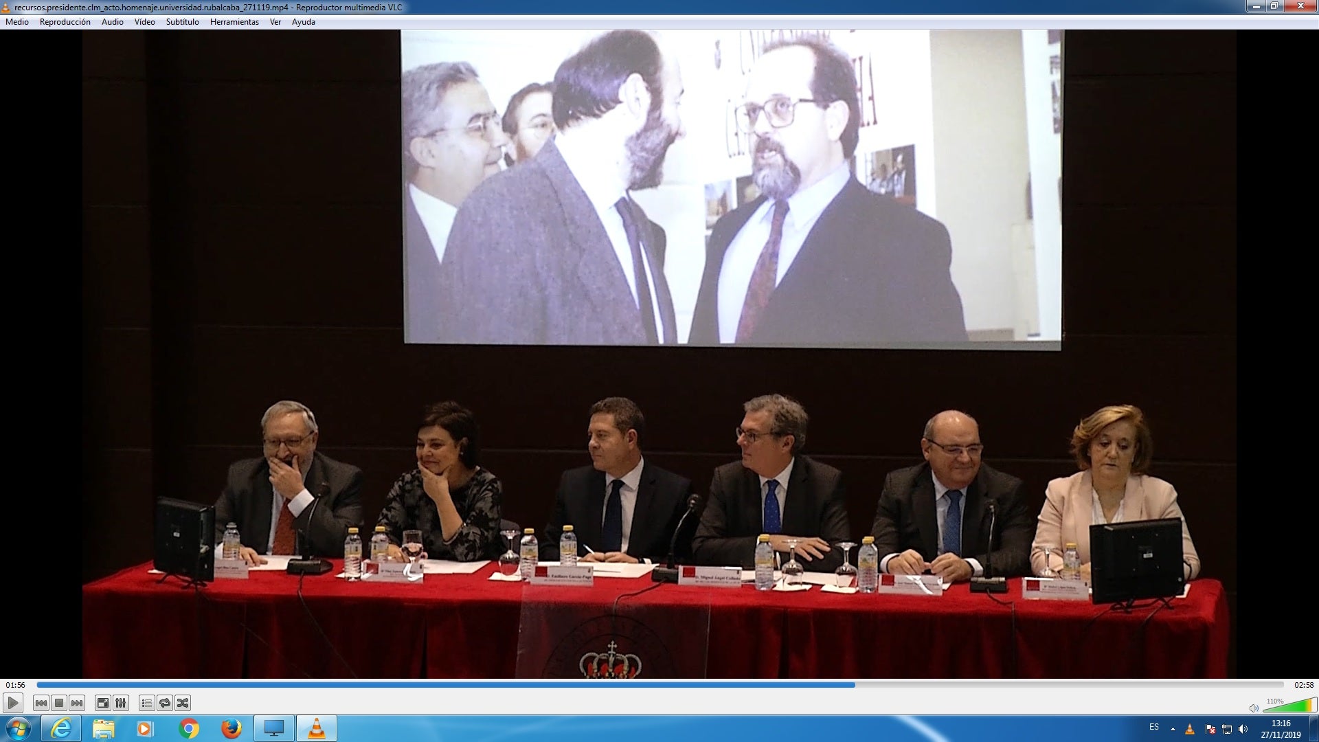 El campus de Ciudad Real rinde homenaje a Pérez Rubalcaba, "un hombre de Estado" El campus de Ciudad Real rinde homenaje a Pérez Rubalcaba, "un hombre de Estado"