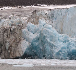 Uno de los glaciares que se avistan desde Noruega Uno de los glaciares que se avistan desde Noruega