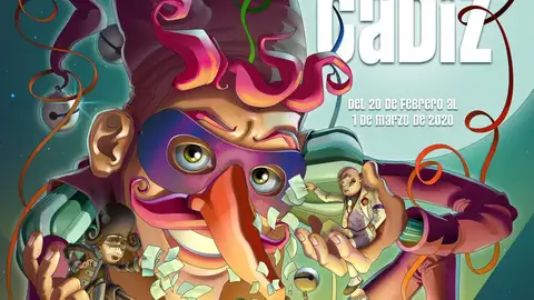 Detalle del cartel del carnaval Detalle del cartel del carnaval