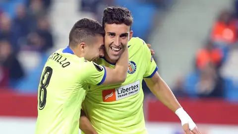 Jaime Mata celebra uno de sus goles con el Getafe Jaime Mata celebra uno de sus goles con el Getafe