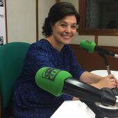 Pilar Zamora, en una entrevista anterior en los estudios de Onda Cero Ciudad Real