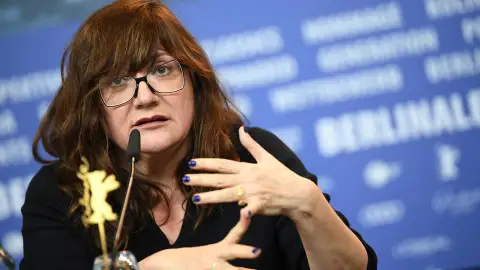La directora Isabel Coixet, durante una rueda de prensa en la Berlinale CINE
