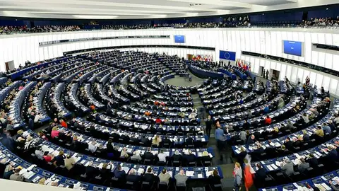 Imagen del interior del Parlamento Europeo Imagen del interior del Parlamento Europeo