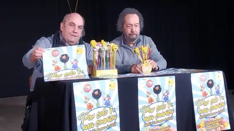 Lápiz Solidario 2019 Avelino Jácome e Carlos Pérez na presentación dunha nova edición (e xa van 14) do Lápiz Solidario en Ourense