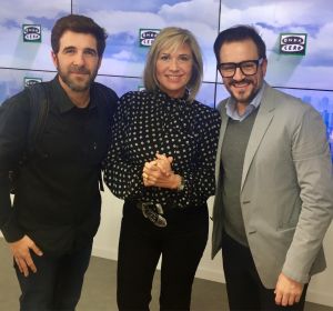 Gonzo, Julia Otero y Jordi Barri Gonzo, Julia Otero y Jordi Barri