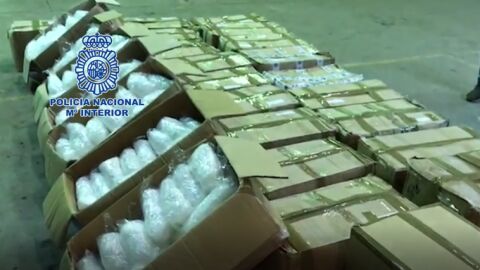 La Polic&iacute;a Nacional interviene 631 kilos de metanfetamina en Badalona