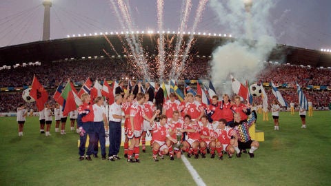 Dinamarca celebra la Eurocopa 1992